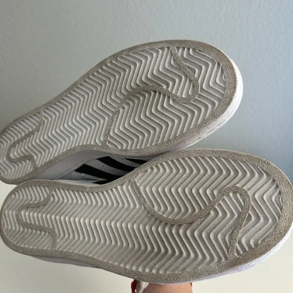 Adidas Superstars white/black/gold size 7.5 - Picture 4 of 4